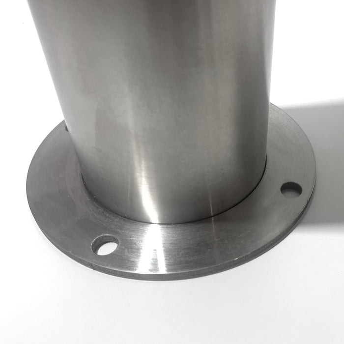 Parkero Stainless Steel Surface Mounted Bollard 90x⌀14cm Heavy-duty Carpark Barrier