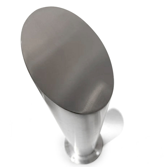Parkero Stainless Steel Surface Mounted Bollard 90x⌀14cm Heavy-duty Carpark Barrier