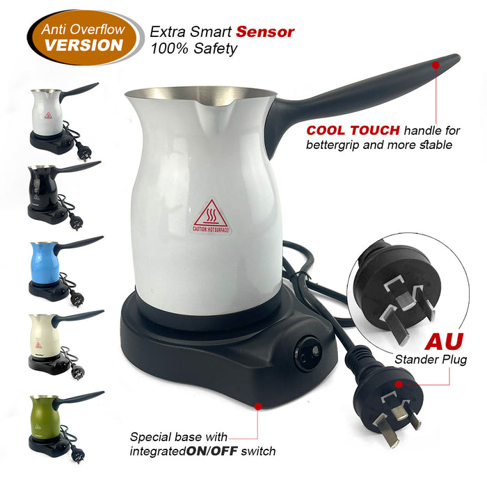 Mornest Electric Turkish Greek Arabic Coffee Maker Automatic Sensor Anti Overflow 220ml Trade Me