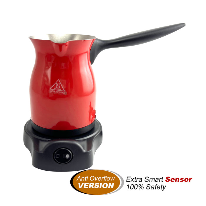 Mornest Electric Turkish Greek Arabic Coffee Maker Pot Automatic Sensor Anti Overflow
