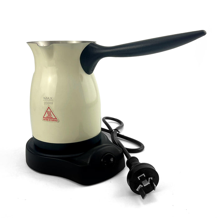 Mornest Electric Turkish Greek Arabic Coffee Maker Automatic Sensor Anti Overflow 220ml