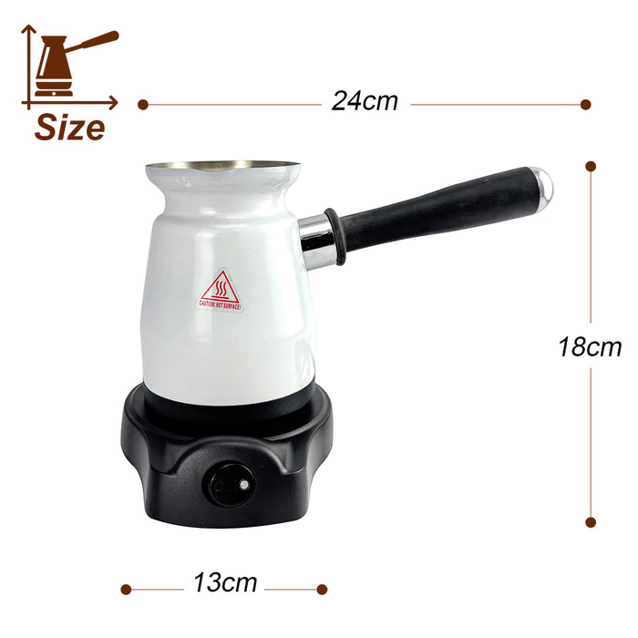 Mornest Electric Turkish Greek Arabic Coffee Maker New Automatic Sensor Anti Overflow 200ml