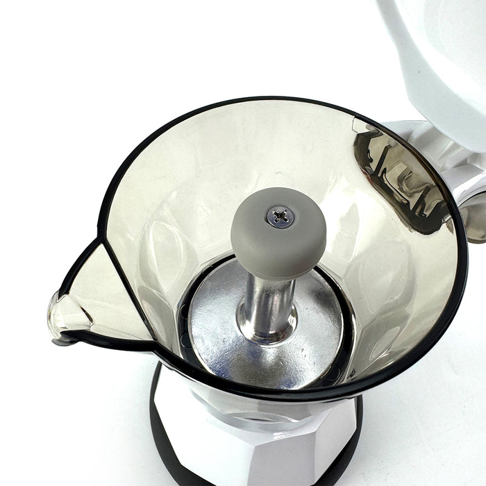 Mornest Electric Moka Coffee Maker Auto Power Off Home Espresso Italian Classic 3Cups