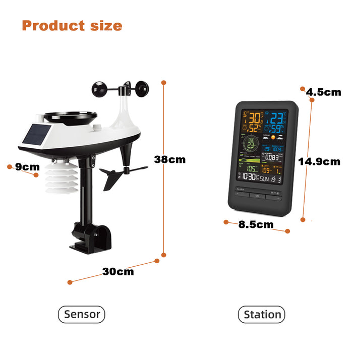 FJ3395TY WiFi Bluetooth Smart Weather Station  Weather Forecast Digital Clock