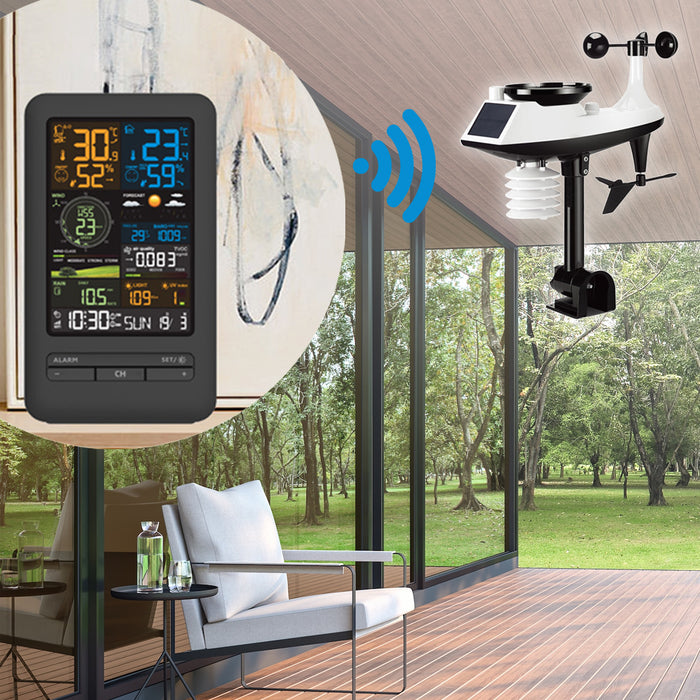 FJ3395TY WiFi Bluetooth Smart Weather Station  Weather Forecast Digital Clock