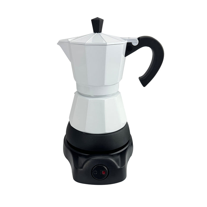 Mornest Electric Aluminium Moka Coffee Maker Espresso Italian Classic auto power off Home 3/6Cups