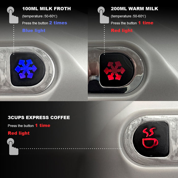 Mornest 2 IN 1 Electric Moka Coffee Maker With Milk Froth 3Cup Classic Italian