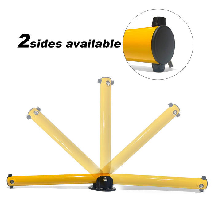 Parkero Keyed Alike 2 Side Fold-down Design Vehicle Parking Bollard locker Barrier 2 With Keys