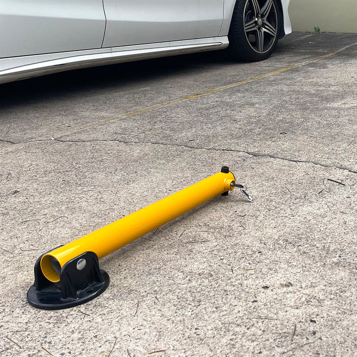 Parkero Keyed Alike 2 Side Fold-down Design Vehicle Parking Bollard locker Barrier 2 With Keys