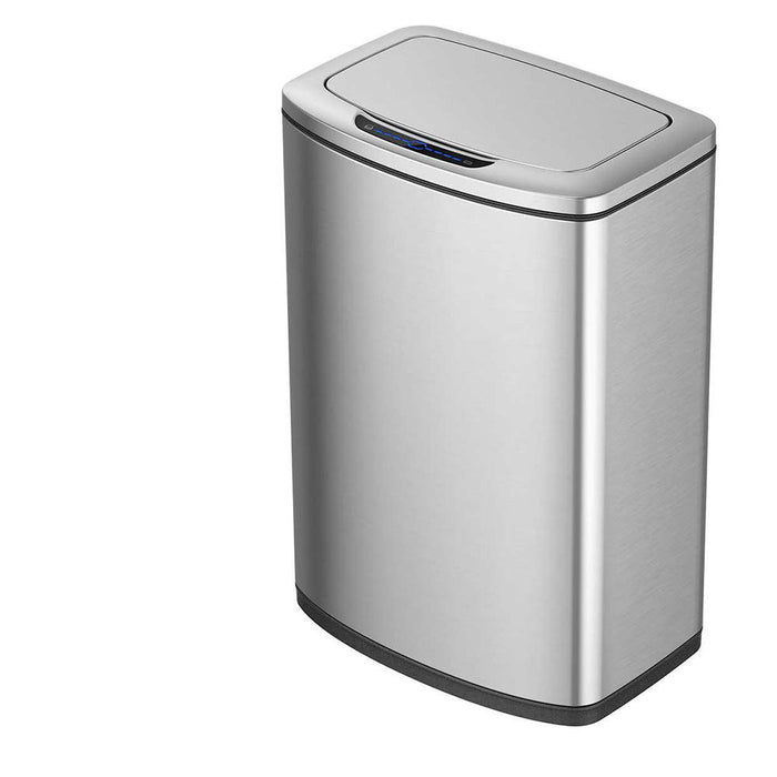 Sensible Eco Living Stainless Steel Motion Sensor Bin Rubbish Wastebasket 47L