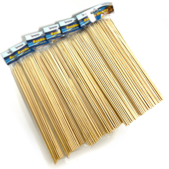 600Pcs Bamboo Skewers 4mm 30cm Sticks Kebab Meat Party Disposable BBQ Grill AU