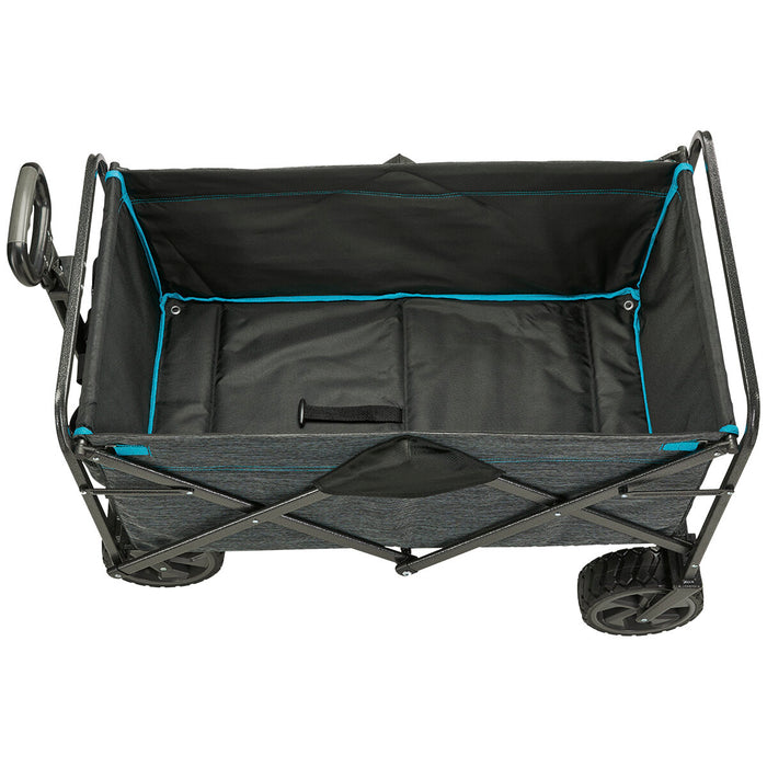 Folding Wagon Cart Trolley 136KG Weight Capacity With Extra Large Wheels AU STOCK