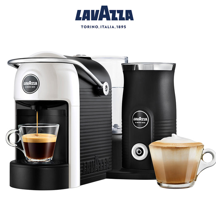 Lavazza A Modo Mio Jolie & Milk Coffee Machine Bonus Capsules With Milk Frother