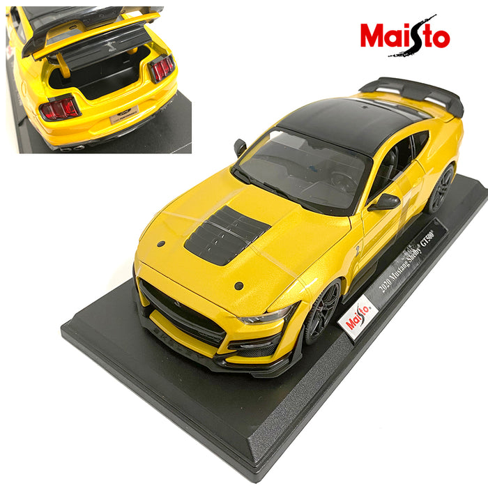 Maisto Yellow 2020 mustang shelby GT500 Edition DieCast Car Model 1:18 AU STOCK