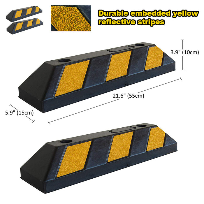 Parkero Rubber Driveway Stopper 550mm Parking Blocks Wheel Stops Guide Wheel Stops Parking Trade Me