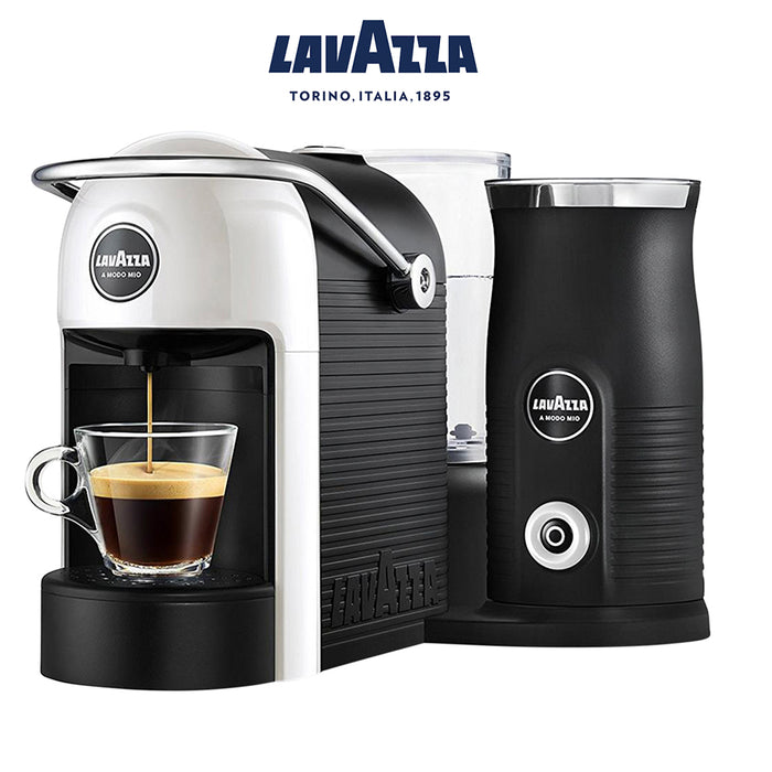 Lavazza A Modo Mio Jolie & Milk Coffee Machine Bonus Capsules With Milk Frother