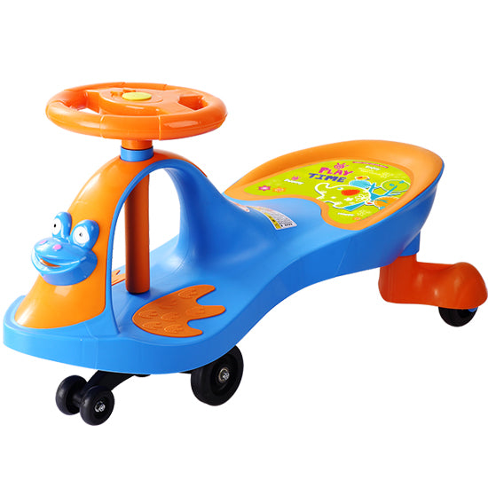 Blue Swivel Scooter Wiggle Gyro Swing Car Twist & Go Kid Toy Car Child Ride On