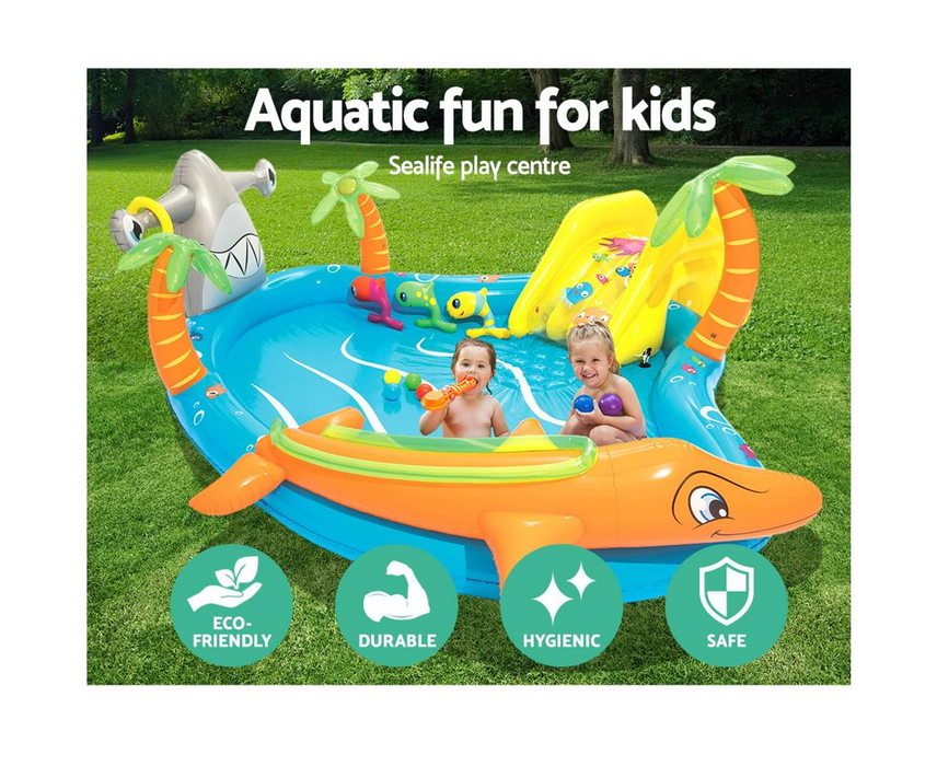 BESTWAY Inflatable Kids Fantastic Sea Life Play Pool Splash Pools Play Center