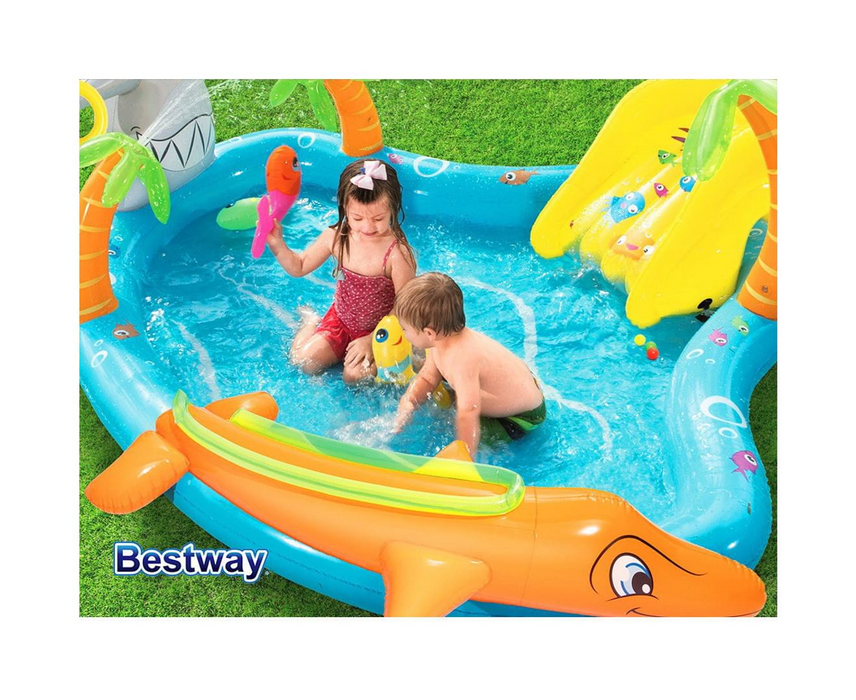 BESTWAY Inflatable Kids Fantastic Sea Life Play Pool Splash Pools Play Center