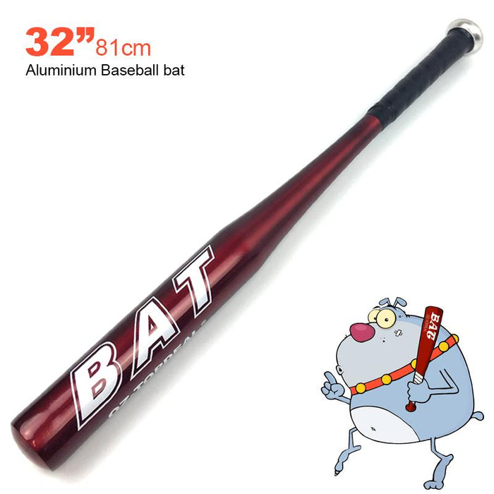 Red 25"/63CM & 32"/81CM  Aluminium Baseball Bat Racket Softball Outdoor Sports Family Safety Exercise Sports Training