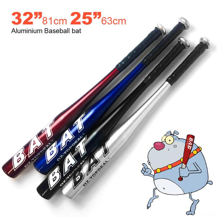 Blue 25"/63CM & 32"/81CM  Aluminium Baseball Bat Racket Softball Outdoor Sports Family Safety Exercise Sports Training