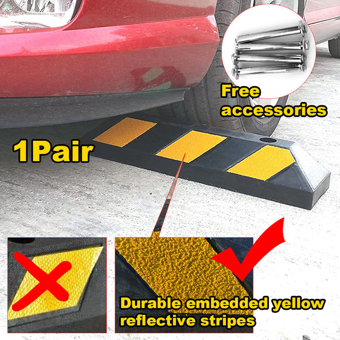 Parkero Rubber Driveway Stopper 550mm Parking Blocks Wheel Stops Guide Wheel Stops Parking Trade Me