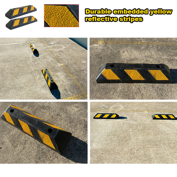 Parkero Rubber Driveway Stopper 550mm Parking Blocks Wheel Stops Guide Wheel Stops Parking Trade Me