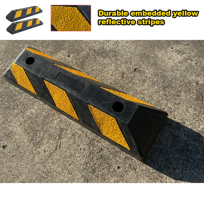 Parkero Rubber Driveway Stopper 550mm Parking Blocks Wheel Stops Guide Wheel Stops Parking Trade Me