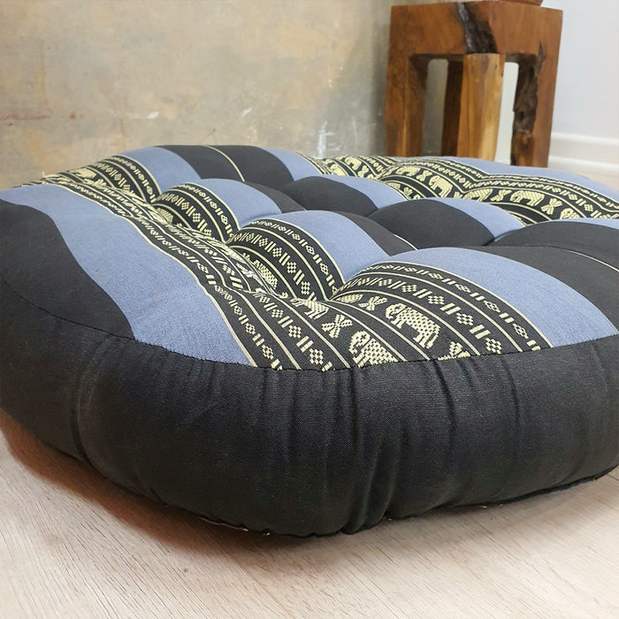 Thai Zafu Meditation Cushion Filled with 100% Natural Kapok Fiber Jumbo AU