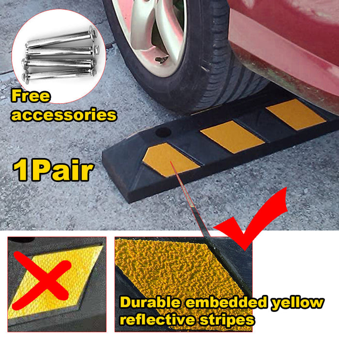 Parkero Rubber Driveway Stopper 550mm Parking Blocks Wheel Stops Guide Wheel Stops Parking Trade Me