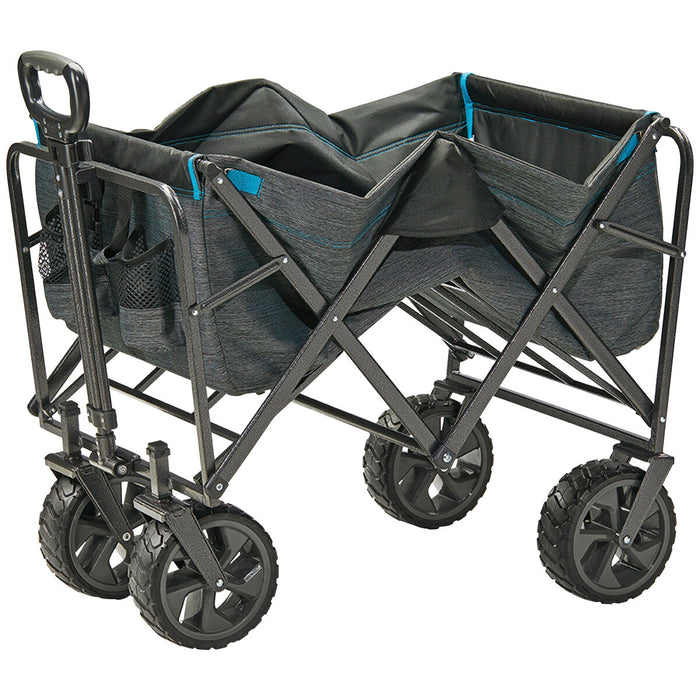 Folding Wagon Cart Trolley 136KG Weight Capacity With Extra Large Wheels AU STOCK