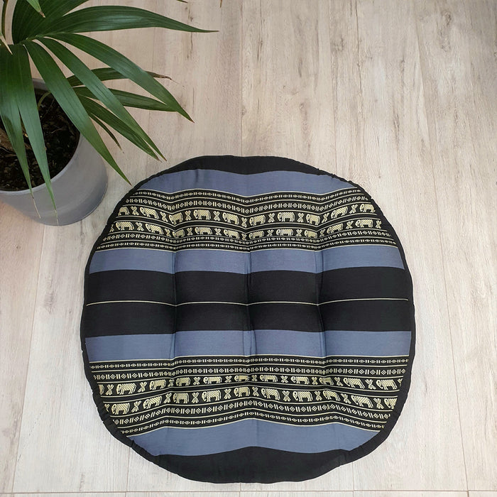 Thai Zafu Meditation Cushion Filled with 100% Natural Kapok Fiber Jumbo AU