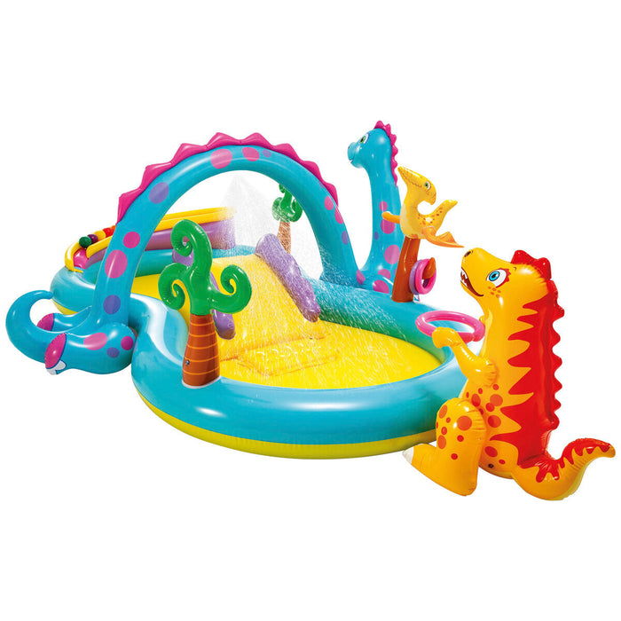 INTEX Inflatable Water Spray Dinosaur Kids Backyard Dinoland Play Centre Pool