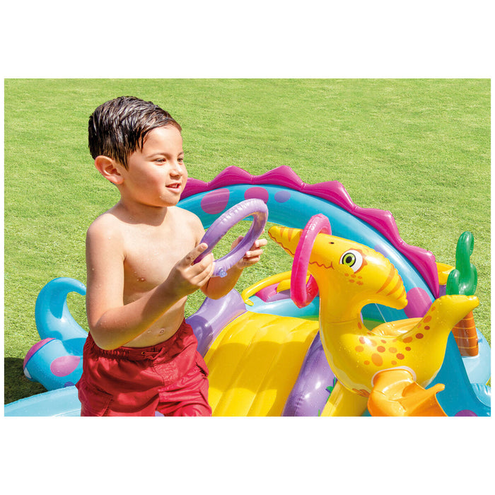 INTEX Inflatable Water Spray Dinosaur Kids Backyard Dinoland Play Centre Pool