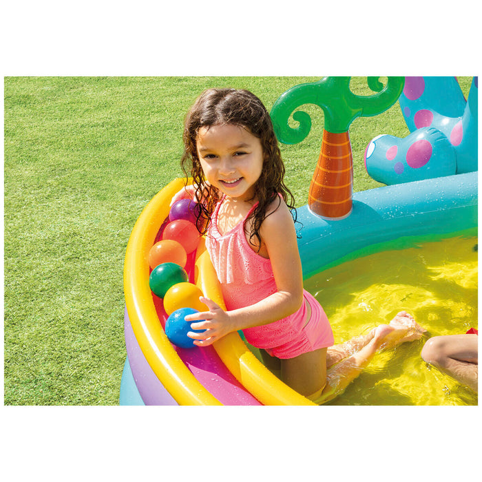 INTEX Inflatable Water Spray Dinosaur Kids Backyard Dinoland Play Centre Pool