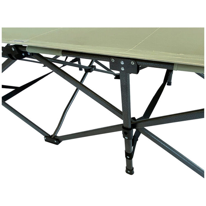 Hidden Wild XL Portable Folding Camp Bed Cot with Carry Bag Instant Open & Close