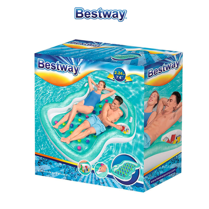 Bestway With ice bucket Double Designer Lounge Float for 2 person AU STOCK