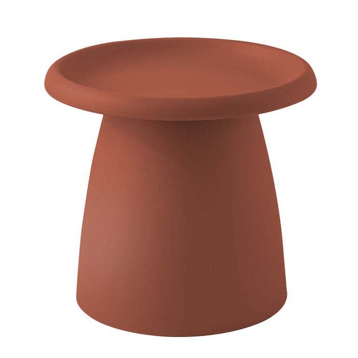 Coffee Table Nordic Round Mushroom Small Side Table 50CM Red