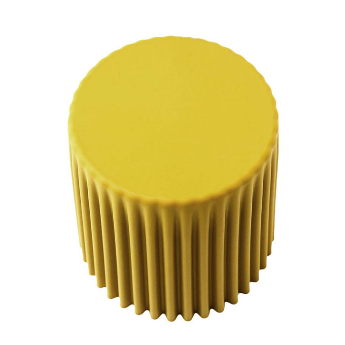 Set of 2 Cupcake Stool Plastic Stacking Stools Chair Outdoor Indoor  Commercial Yellow