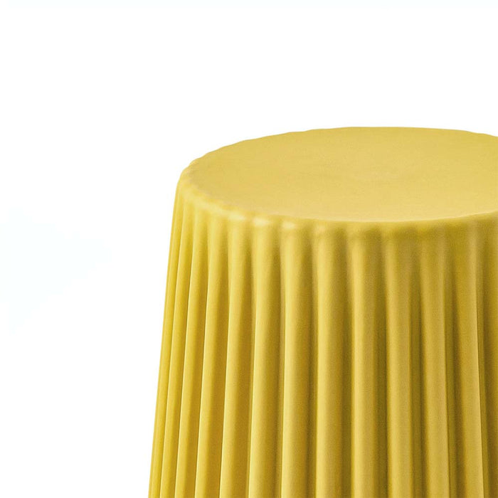 Set of 2 Cupcake Stool Plastic Stacking Stools Chair Outdoor Indoor  Commercial Yellow