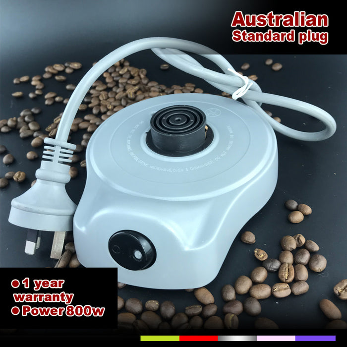 Purple Electric Turkish Greek Arabic Coffee Maker Pot Automatic Sensor Anti Overflow