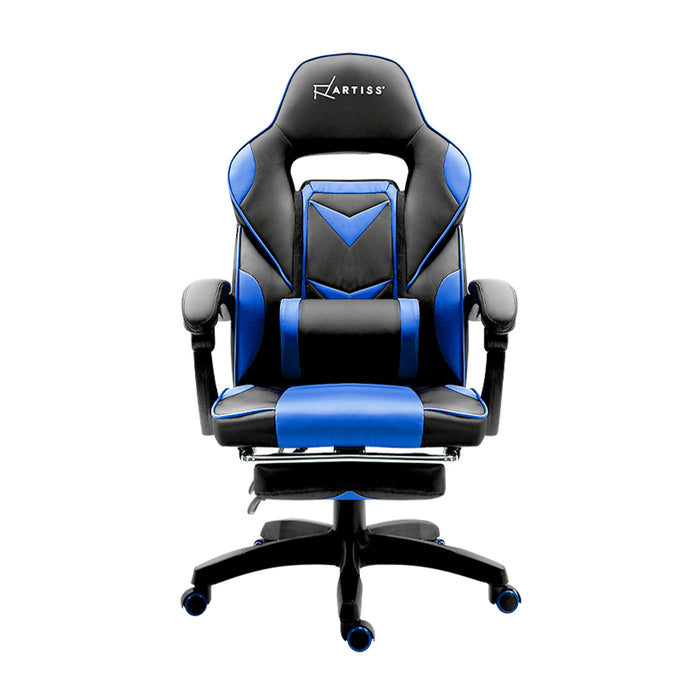 Artiss Office Chair Computer Desk Gaming Chair Study Home Work Recliner Black Blue