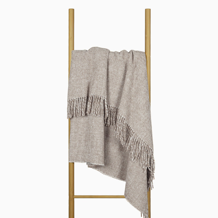 Cambridge Throw - 100% NZ Wool  Blanket New Zealand wool-  Silver