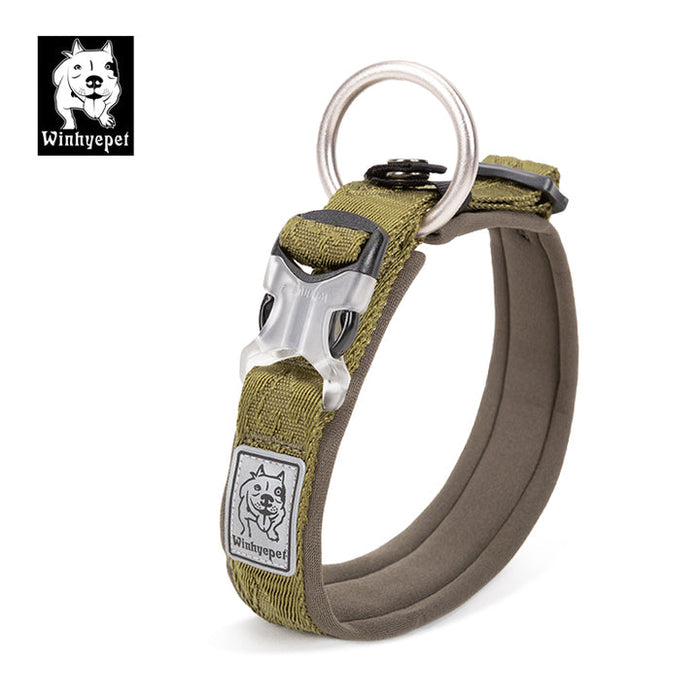 Truelove Front Range Outdoor Handle Puppy Dog Whinhyepet Collar army green -S