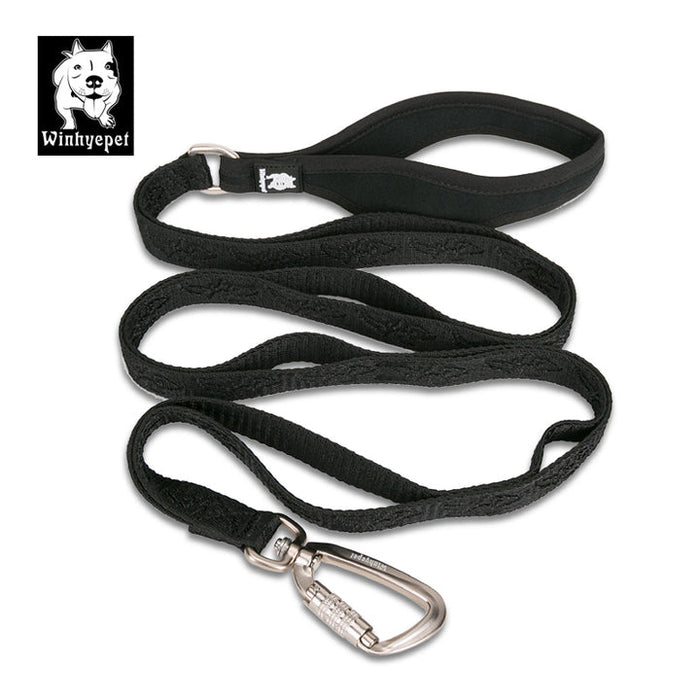 Truelove Pet  Nylon Dog Lead With Handle Whinyepet leash black - L