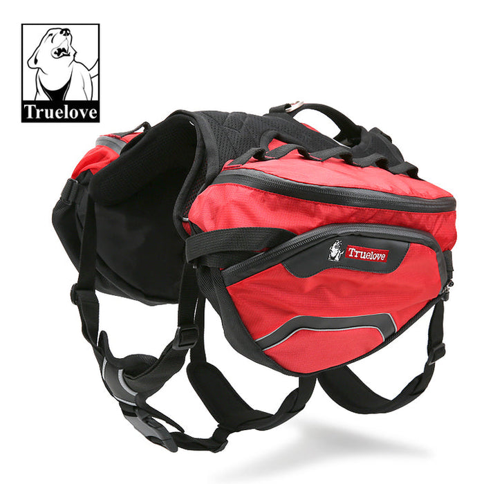 Truelove No-Pull Dog Sleek Sports  Puppy Backpack Red M