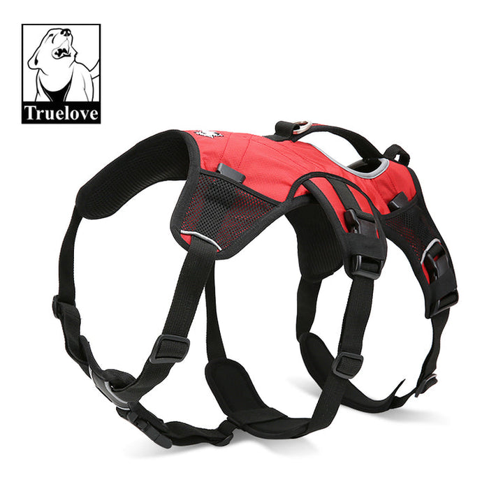 Truelove No-Pull Dog Sleek Sports  Puppy Backpack Red M