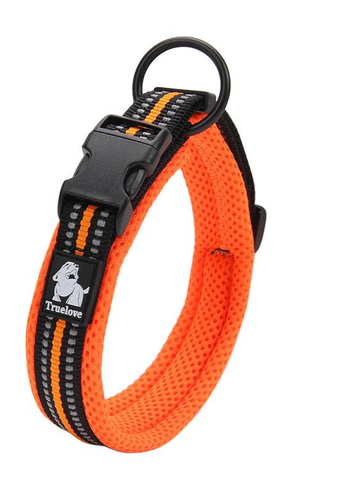 Truelove Front Range Outdoor Handle Puppy Dog Heavy Duty Reflective Collar Orange L