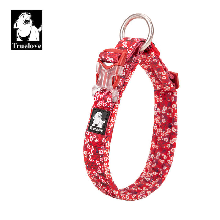 Truelove Front Range Outdoor Handle Puppy Dog Floral Collar Poppy Red XS
