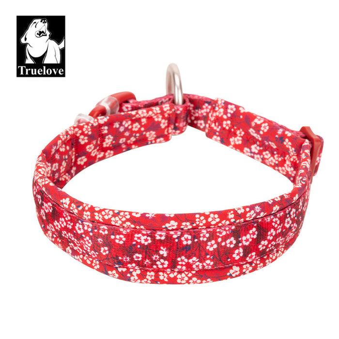 Truelove Front Range Outdoor Handle Puppy Dog Floral Collar Poppy Red 3XL